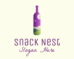 Wine Liquor Travel logo design