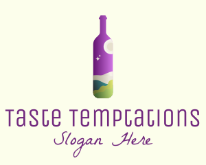 Wine Liquor Travel logo design