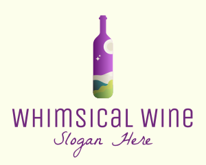 Wine Liquor Travel logo design