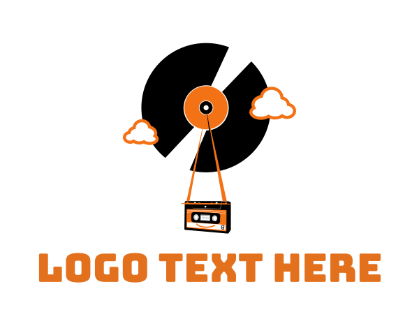 Cassette Tape logo example 1