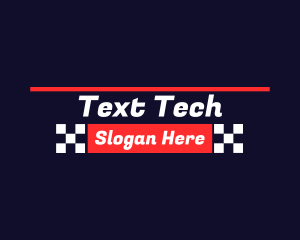 Automotive Racing Text  logo design