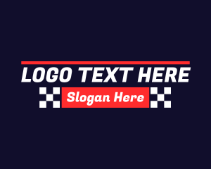 Car - Automotive Racing Text logo design