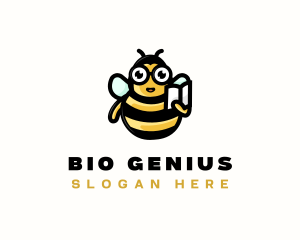 Reading Bee Learning  logo design