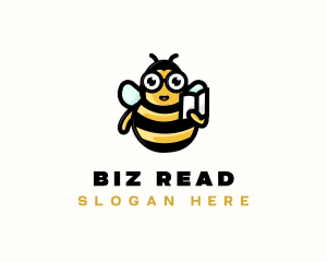 Reading Bee Learning  logo design