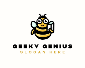 Reading Bee Learning  logo design