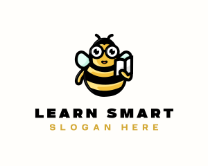 Reading Bee Learning  logo design