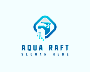 Pluming Aqua Faucet logo design