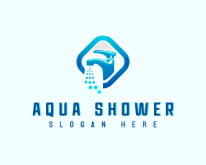 Pluming Aqua Faucet logo design