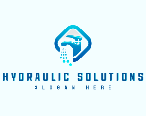 Pluming Aqua Faucet logo design