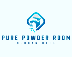 Pluming Aqua Faucet logo design