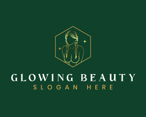 Skincare Alluring Woman logo design