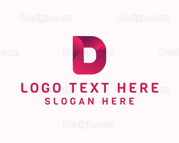 Elegant Gradient Letter D Logo