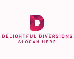 Elegant Gradient Letter D logo design