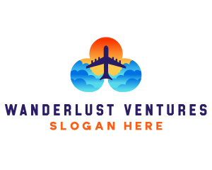 Flight Travel Sunset logo
