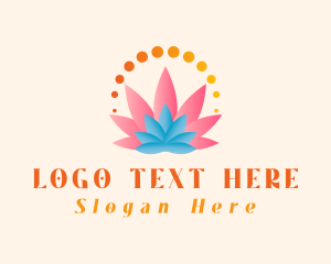 Lotus Flower Dots logo