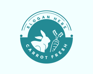 Bunny Rabbit Carrot logo