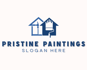 House Renovation Painting logo design