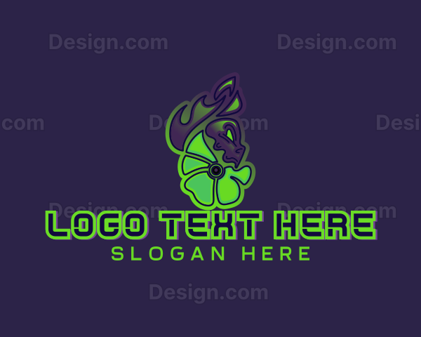 Alien Skull Demon Logo