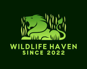 Wild Safari Lion logo