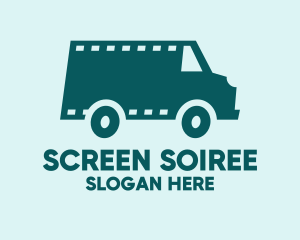 Blue Film Van  logo design