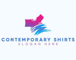 Shirt Paint Printing logo design