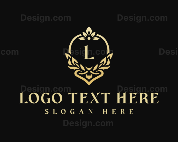 Elegant Floral Wedding Event Logo