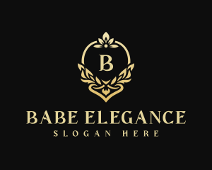 Elegant Floral Wedding Event logo design