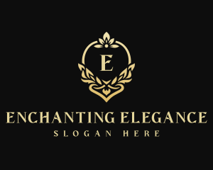 Elegant Floral Wedding Event logo design