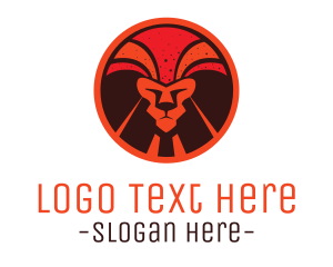Volcano - Magma Lion logo design