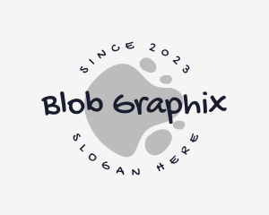 Ink Blob Graffiti logo design