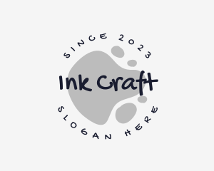 Ink Blob Graffiti logo design