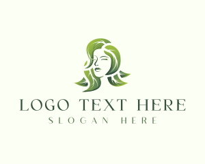 Leaf Beauty Woman logo