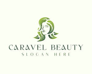 Leaf Beauty Woman logo design