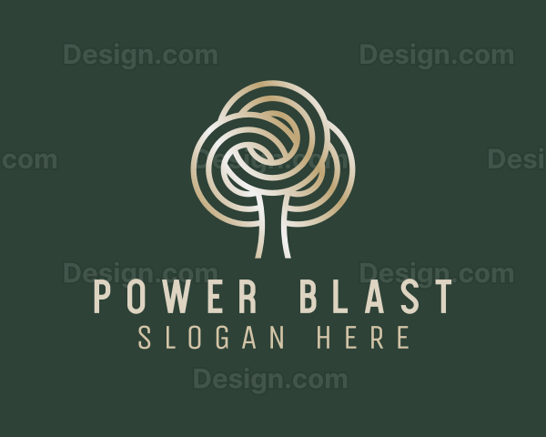 Gradient Tree Plant Logo