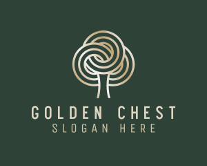 Gradient Tree Plant logo design