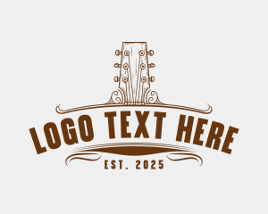 Guitar Instrument Rustic logo