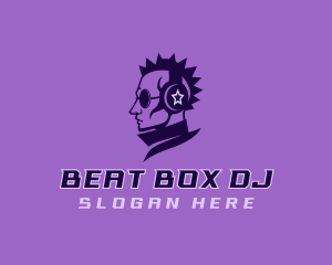 Disc Jockey Headphone Beats logo design