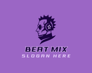 DJ Headphone Beats logo design