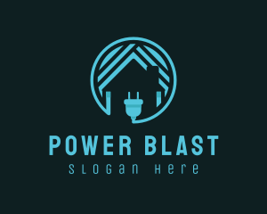 Power Charging Home logo design