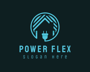 Power Charging Home logo design