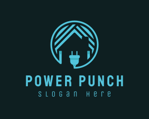 Power Charging Home logo design