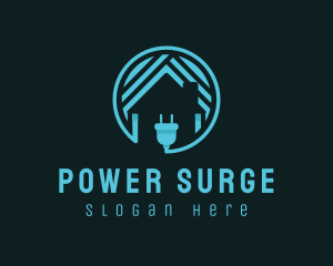 Power Charging Home logo design