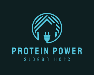 Power Charging Home logo design