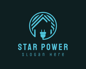 Power Charging Home logo design