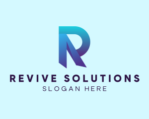 Creative Business Letter R  logo design