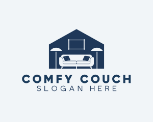 Couch Lamp Home Staging logo design