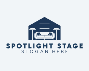 Couch Lamp Home Staging logo design