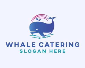 Aquatic Marine Whale logo