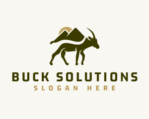 Wild Mountain Goat logo design