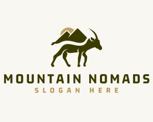 Wild Mountain Goat logo design